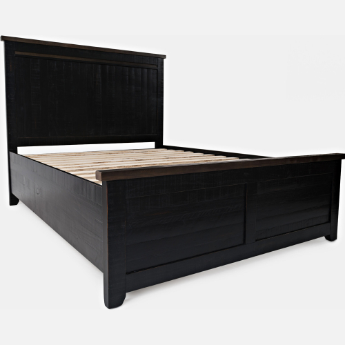 Madison County King Panel Headboard Only in Vintage Black & Barnwood